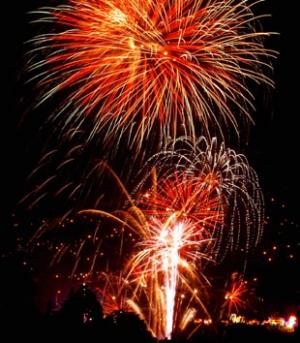 fireworks display